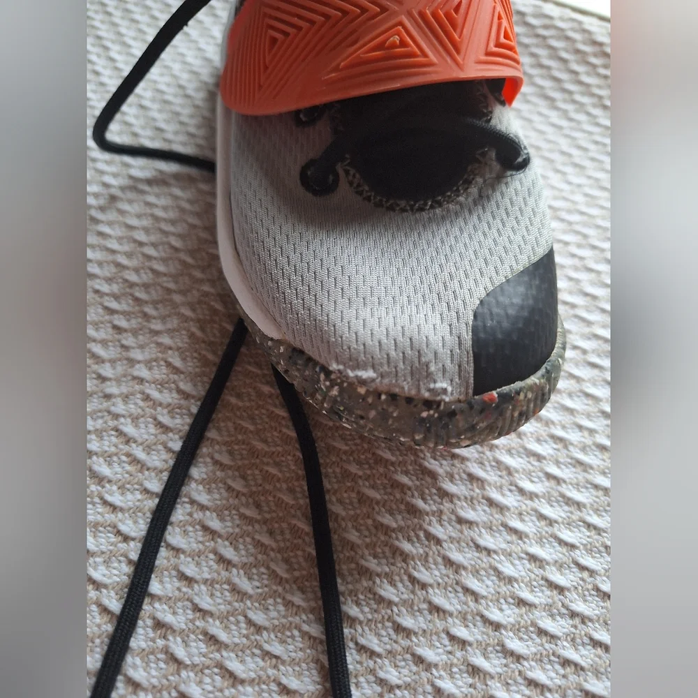 Nike Kids' Sneakers in Orange, Black, and Gray